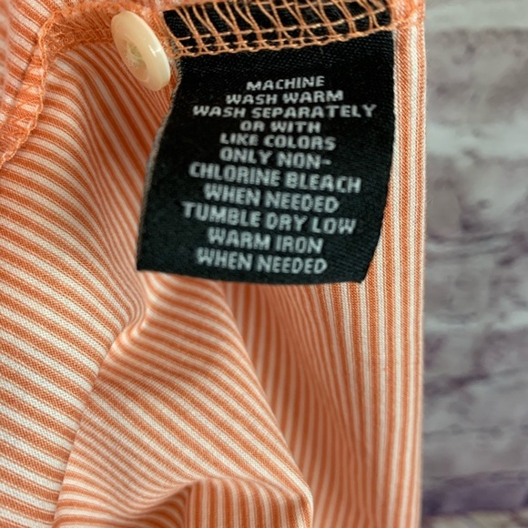 Kenneth Roberts Coral Striped Short Sleeve Polo - Picture 9 of 10